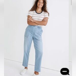 Madewell Pull-On Relaxed Jeans in Bellview Wash